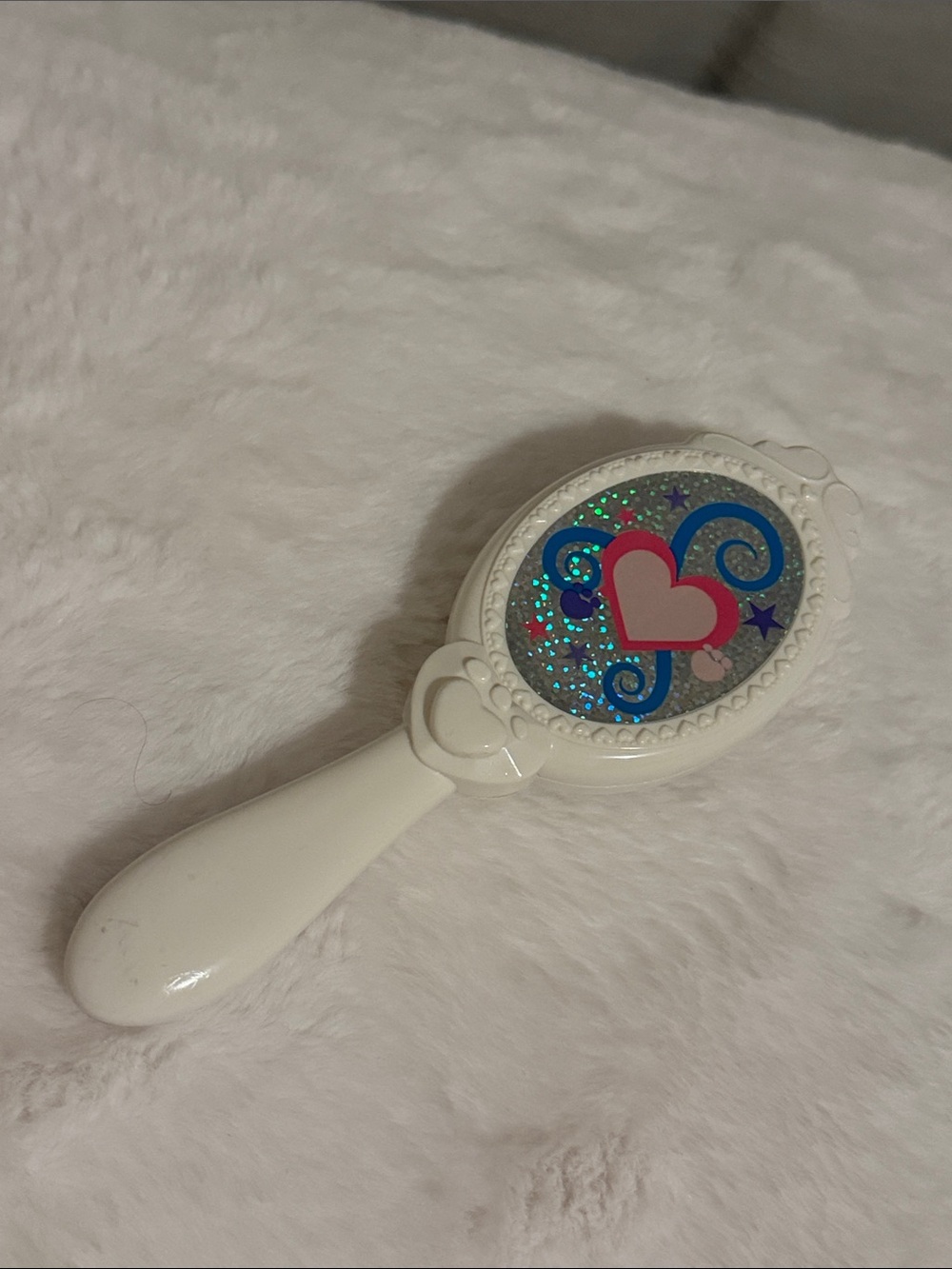 Build A Bear Workshop White Brush Holographic & Hearts RARE HTF RETIRED BABW - Picture 8 of 8